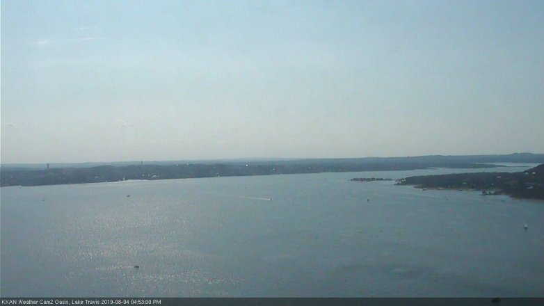 Lake Travis webcam, August 4, 2019 3:55 PM CT