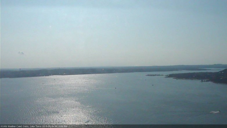 Lake Travis webcam, August 4, 2019 4:20 PM CT