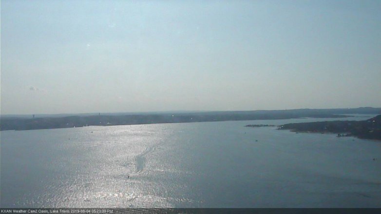 Lake Travis webcam, August 4, 2019 4:25 PM CT