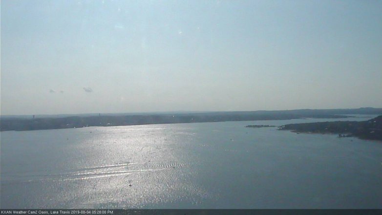 Lake Travis webcam, August 4, 2019 4:30 PM CT