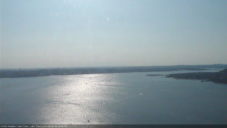Lake Travis webcam, August 4, 2019 4:40 PM CT