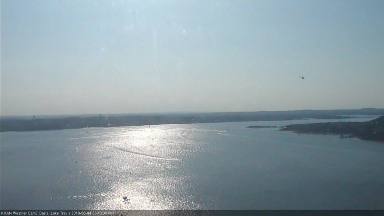 Lake Travis webcam, August 4, 2019 4:45 PM CT