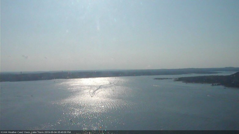 Lake Travis webcam, August 4, 2019 4:50 PM CT