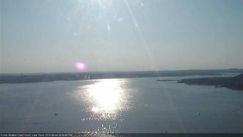 Lake Travis webcam, August 4, 2019 5:10 PM CT