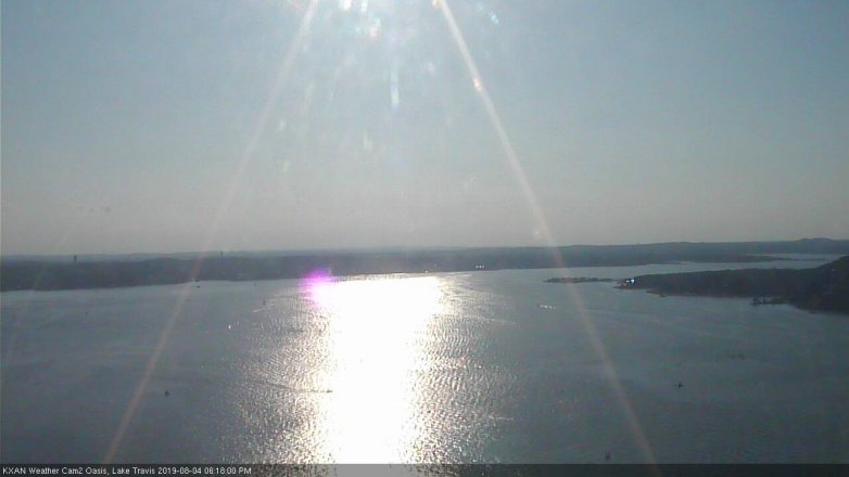 Lake Travis webcam, August 4, 2019 5:20 PM CT