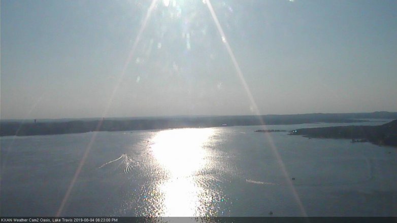 Lake Travis webcam, August 4, 2019 5:25 PM CT