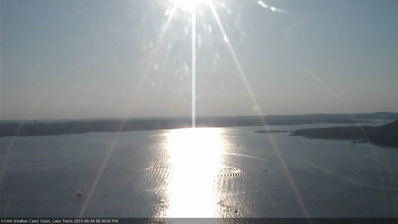 Lake Travis webcam, August 4, 2019 5:40 PM CT