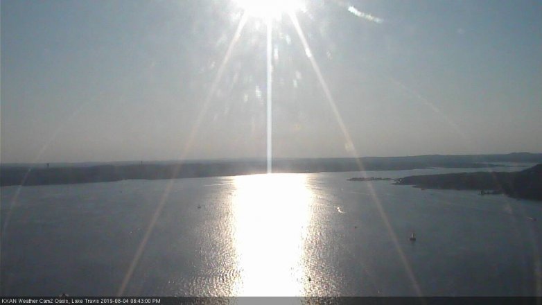 Lake Travis webcam, August 4, 2019 5:45 PM CT