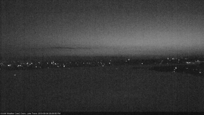 Lake Travis webcam, August 4, 2019 8:10 PM CT