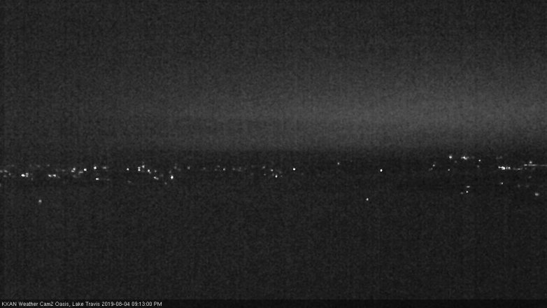 Lake Travis webcam, August 4, 2019 8:15 PM CT