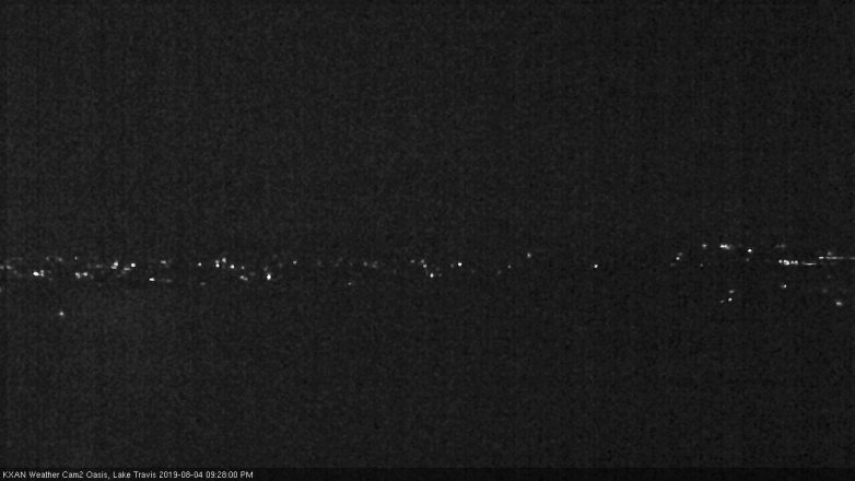 Lake Travis webcam, August 4, 2019 8:30 PM CT