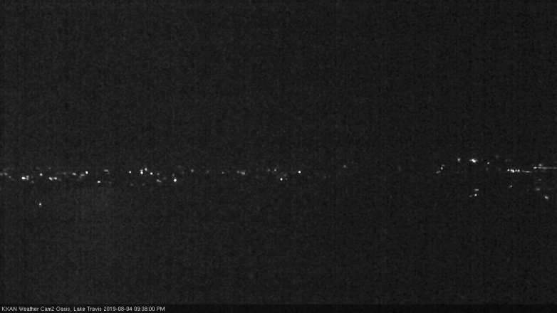 Lake Travis webcam, August 4, 2019 8:40 PM CT