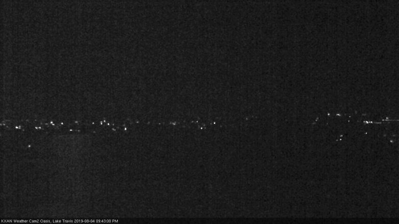 Lake Travis webcam, August 4, 2019 8:45 PM CT