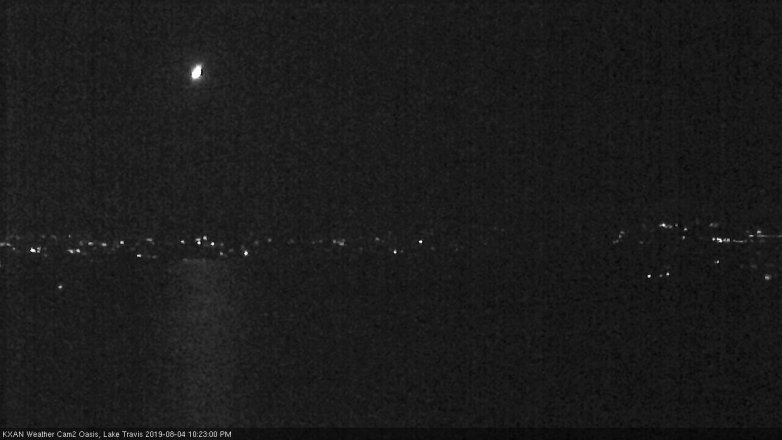 Lake Travis webcam, August 4, 2019 9:25 PM CT