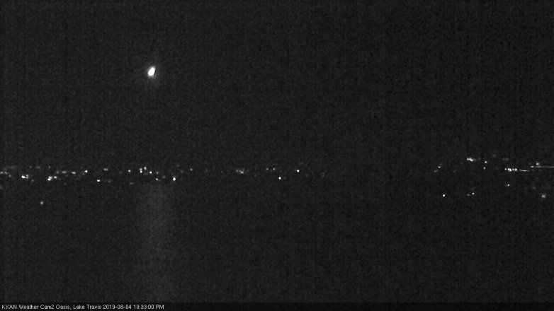 Lake Travis webcam, August 4, 2019 9:35 PM CT