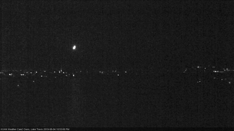 Lake Travis webcam, August 4, 2019 9:55 PM CT