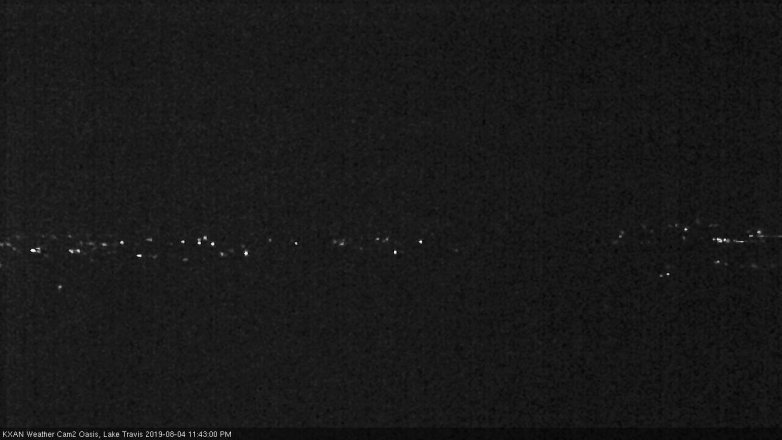 Lake Travis webcam, August 4, 2019 10:45 PM CT