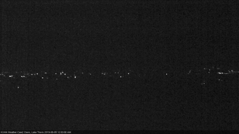 Lake Travis webcam, August 4, 2019 11:05 PM CT