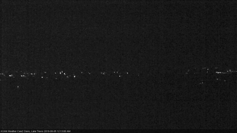 Lake Travis webcam, August 4, 2019 11:15 PM CT