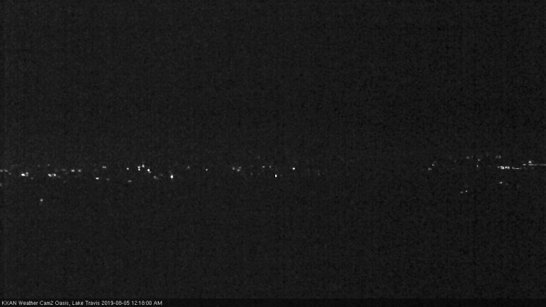Lake Travis webcam, August 4, 2019 11:20 PM CT