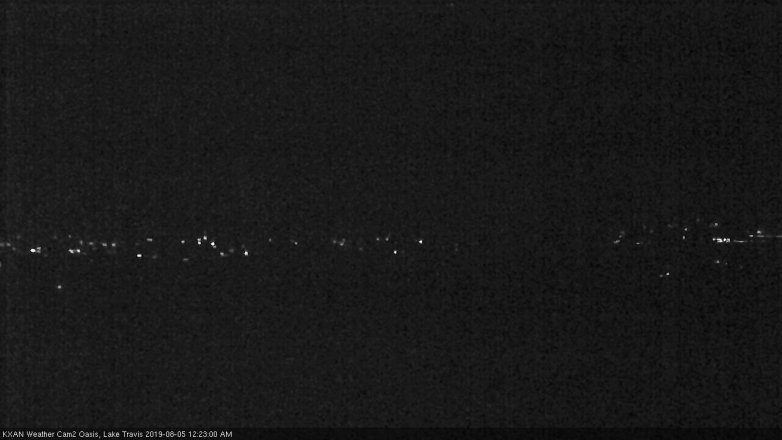 Lake Travis webcam, August 4, 2019 11:25 PM CT