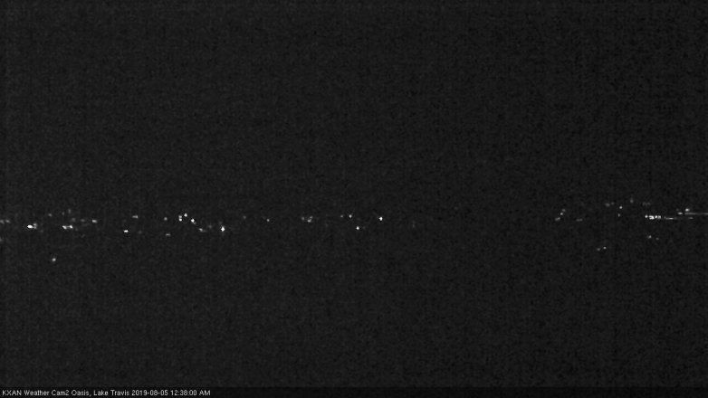 Lake Travis webcam, August 4, 2019 11:40 PM CT