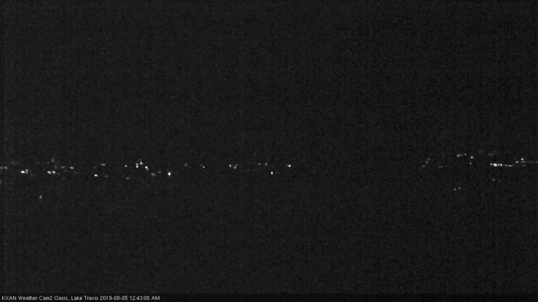 Lake Travis webcam, August 4, 2019 11:45 PM CT