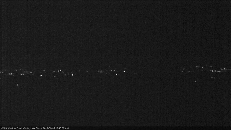 Lake Travis webcam, August 4, 2019 11:50 PM CT