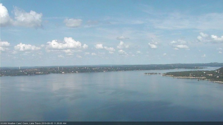 Lake Travis webcam, August 5, 2019 10:40 AM CT