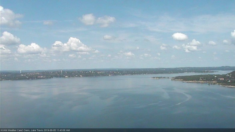 Lake Travis webcam, August 5, 2019 10:45 AM CT
