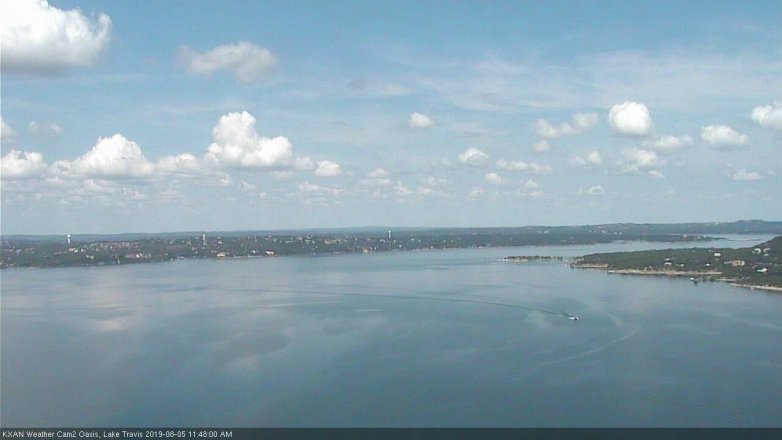 Lake Travis webcam, August 5, 2019 10:50 AM CT