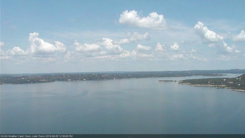 Lake Travis webcam, August 5, 2019 11:40 AM CT