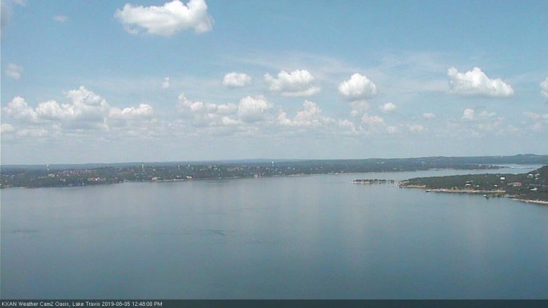 Lake Travis webcam, August 5, 2019 11:50 AM CT
