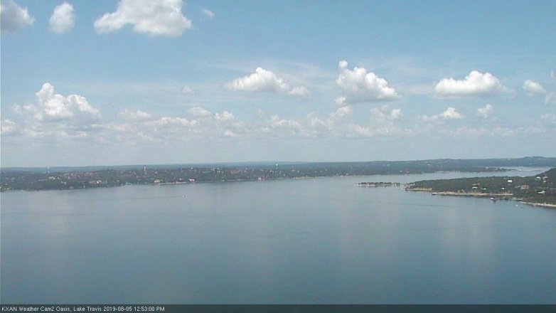 Lake Travis webcam, August 5, 2019 11:55 AM CT