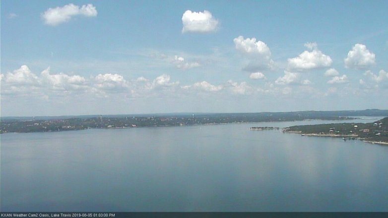 Lake Travis webcam, August 5, 2019 12:05 PM CT