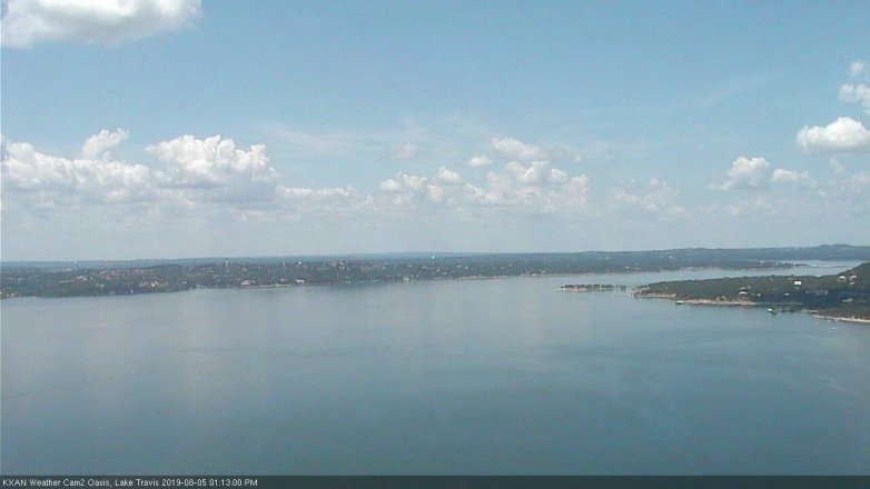 Lake Travis webcam, August 5, 2019 12:15 PM CT