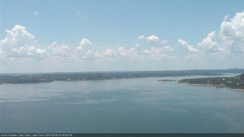 Lake Travis webcam, August 5, 2019 12:50 PM CT
