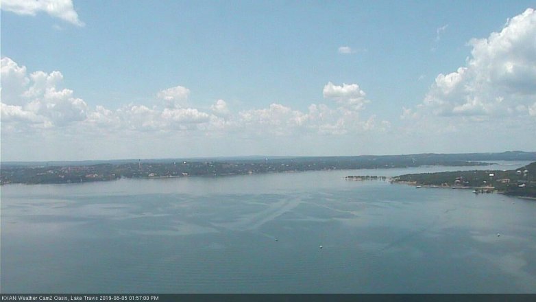 Lake Travis webcam, August 5, 2019 1:00 PM CT