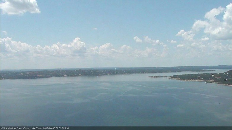Lake Travis webcam, August 5, 2019 1:05 PM CT