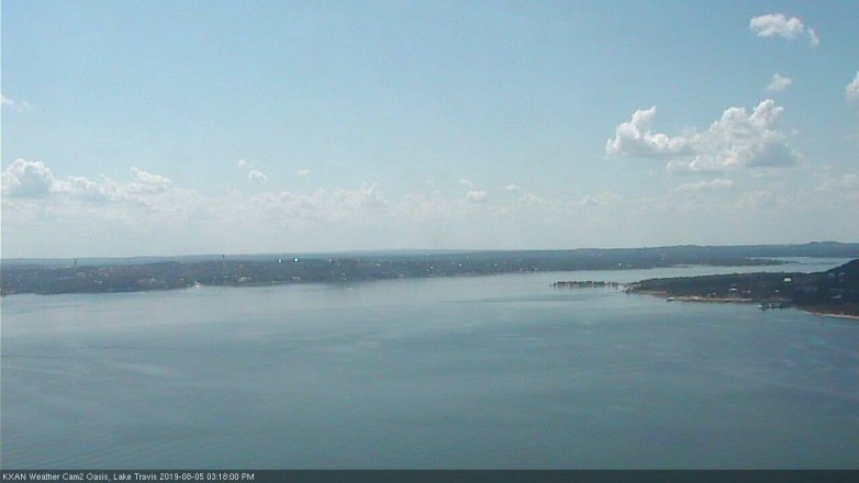 Lake Travis webcam, August 5, 2019 2:20 PM CT