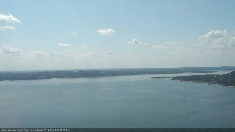 Lake Travis webcam, August 5, 2019 3:00 PM CT