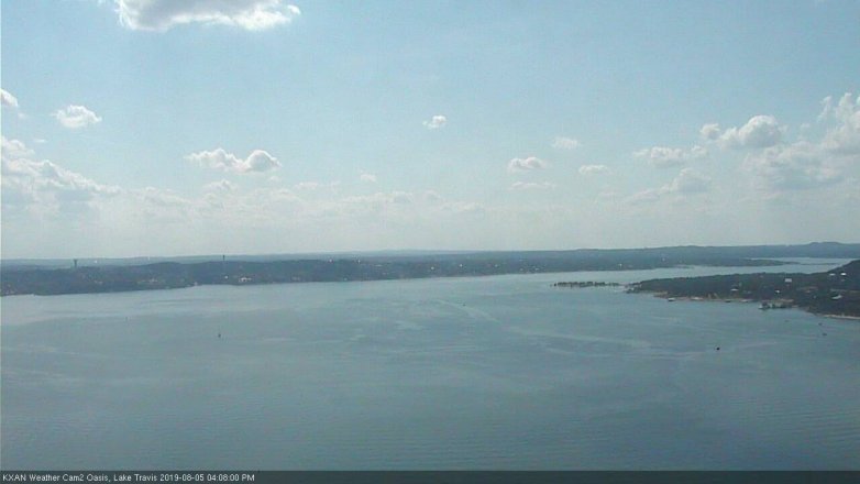 Lake Travis webcam, August 5, 2019 3:10 PM CT