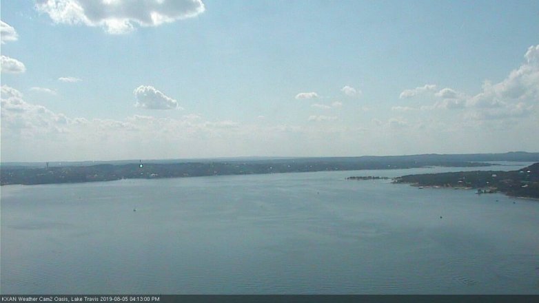Lake Travis webcam, August 5, 2019 3:15 PM CT