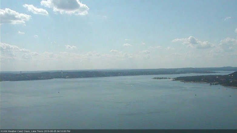Lake Travis webcam, August 5, 2019 3:20 PM CT
