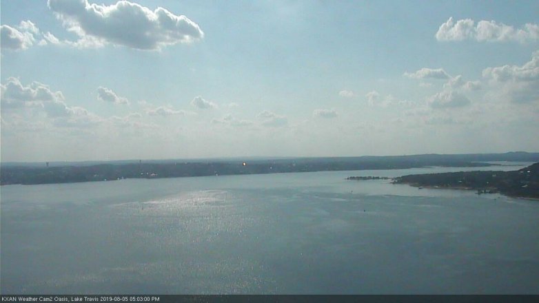 Lake Travis webcam, August 5, 2019 4:05 PM CT