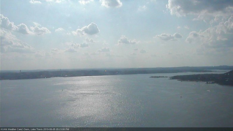 Lake Travis webcam, August 5, 2019 4:25 PM CT
