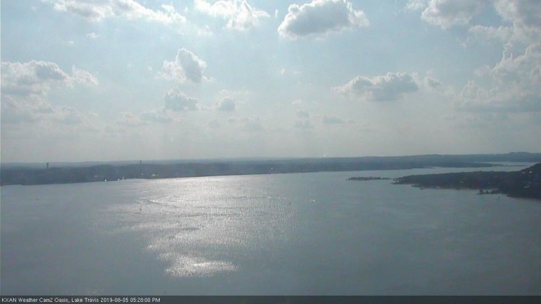 Lake Travis webcam, August 5, 2019 4:30 PM CT