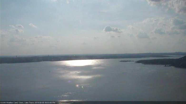 Lake Travis webcam, August 5, 2019 5:05 PM CT