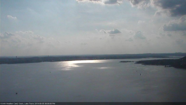 Lake Travis webcam, August 5, 2019 5:10 PM CT