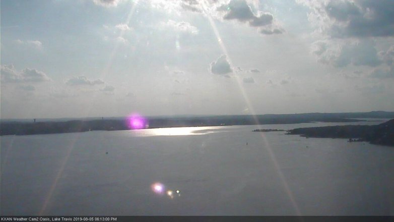 Lake Travis webcam, August 5, 2019 5:15 PM CT